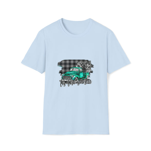 Christmas truck Unisex Softstyle T-Shirt