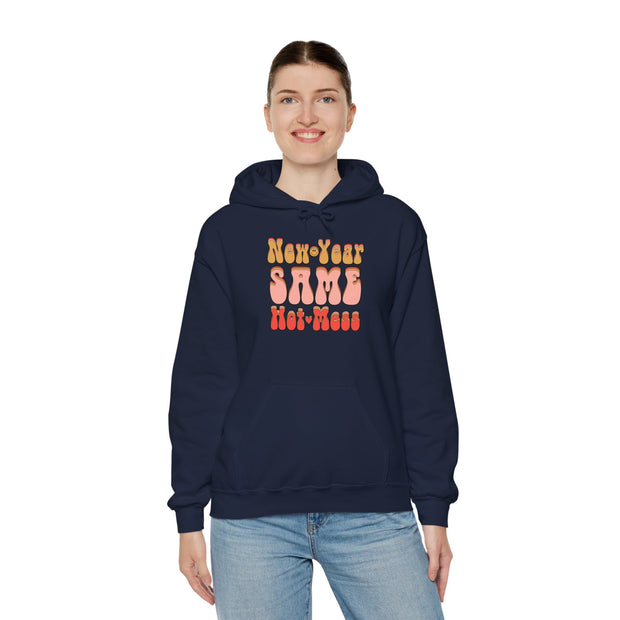 Same Hot Mess Unisex Heavy Blend™ Hooded Sweatshirt