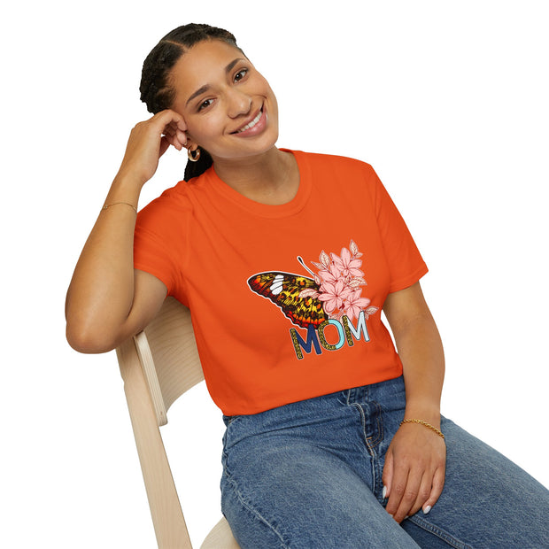 Butterfly Mom Unisex Softstyle T-Shirt