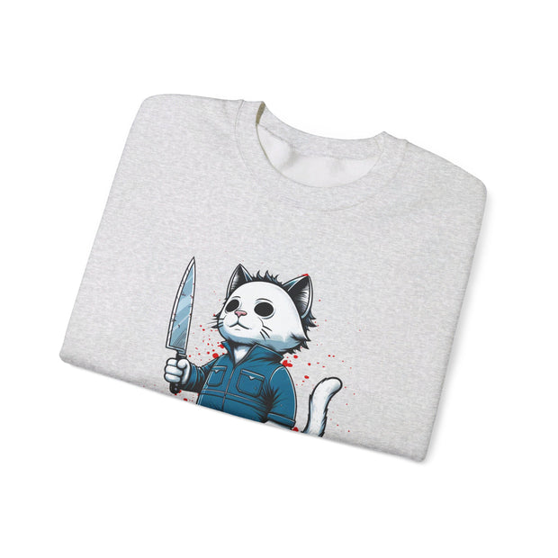 Horror Movie Cats Unisex Heavy Blend™ Crewneck Sweatshirt