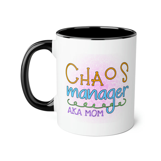 Chaos Manager Accent Mugs, 11oz