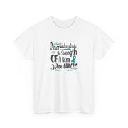 Ovarian Cancer Unisex Heavy Cotton Tee