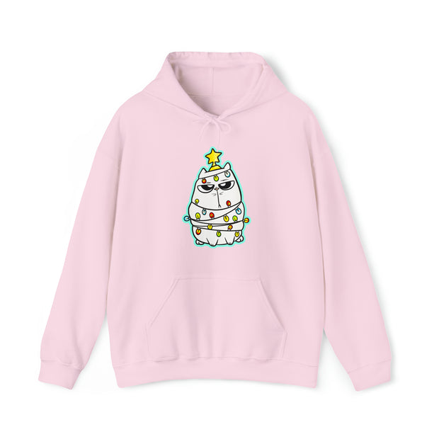 Christmas Cat Unisex Heavy Blend™ Hooded Sweatshirt