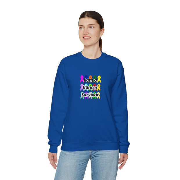 Cancer Survivor Unisex Heavy Blend™ Crewneck Sweatshirt