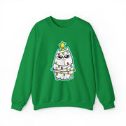 Christmas cat Unisex Heavy Blend™ Crewneck Sweatshirt