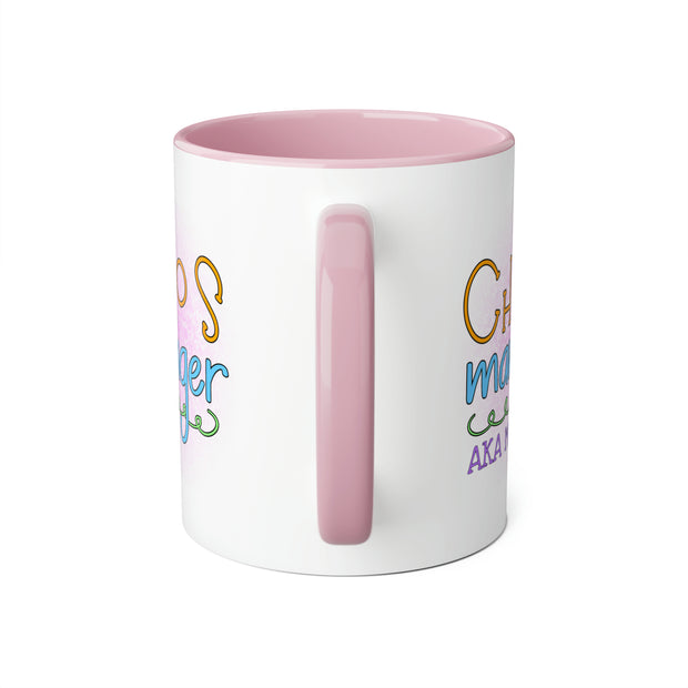 Chaos Manager Accent Mugs, 11oz