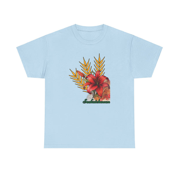 Saskatchewan Lily Unisex Heavy Cotton Tee