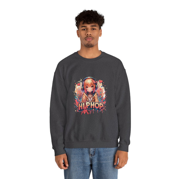 Graffiti Anime Girls Unisex Heavy Blend™ Crewneck Sweatshirt