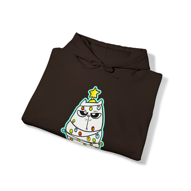 Christmas Cat Unisex Heavy Blend™ Hooded Sweatshirt