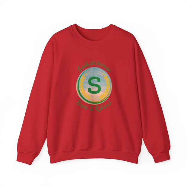 Saskatchewan Born & Raised Unisex Heavy Blend™ Crewneck Sweatshirt