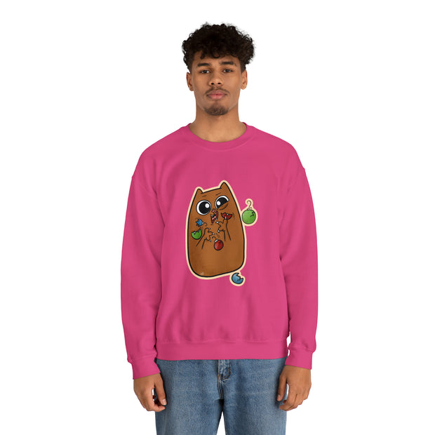 Christmas cat Unisex Heavy Blend™ Crewneck Sweatshirt