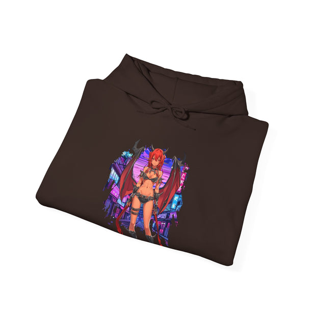 Anime Female Demon Unisex Heavy Blend™ Hooded Sweatshirt