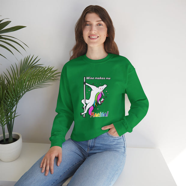 Unicorn Wine Unisex Heavy Blend™ Crewneck Sweatshirt