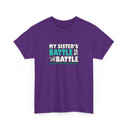 Sister Ovarian Cancer Unisex Heavy Cotton Tee
