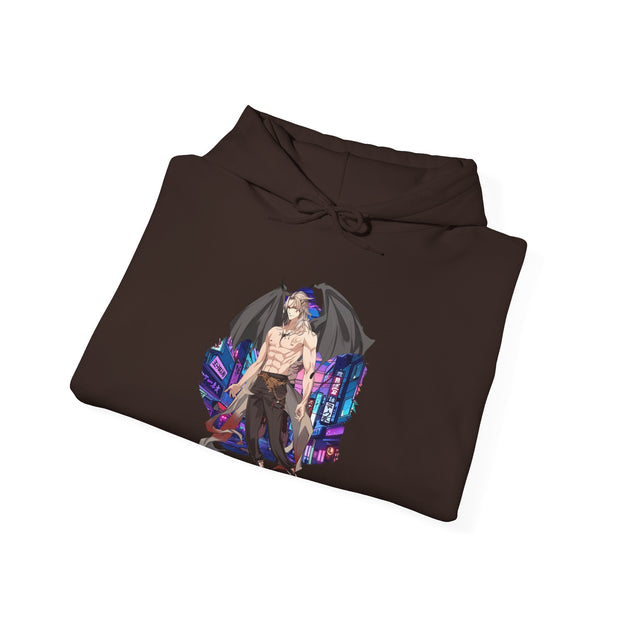 Anime Male Demon Unisex Heavy Blend™ Hooded Sweatshirt