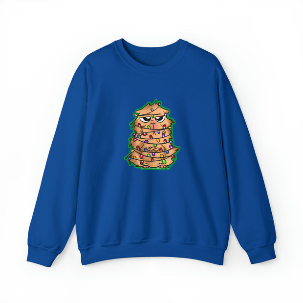 Christmas cat Unisex Heavy Blend™ Crewneck Sweatshirt