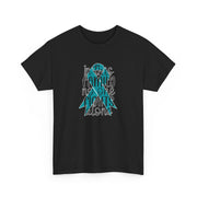 Family Support Ovarian Cancer Unisex Heavy Cotton Tee