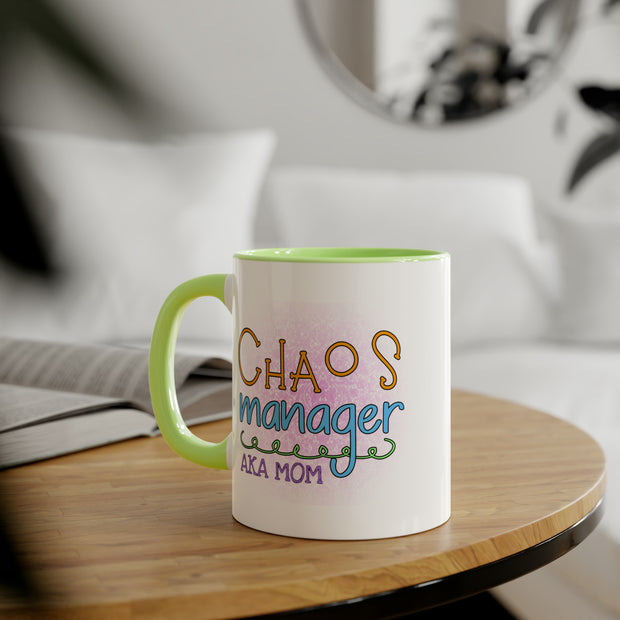 Chaos Manager Accent Mugs, 11oz