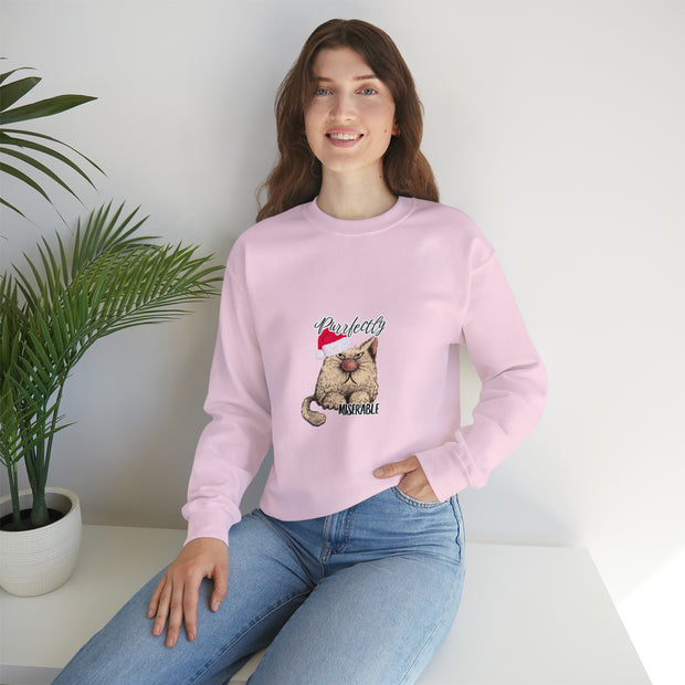 Christmas cat Unisex Heavy Blend™ Crewneck Sweatshirt