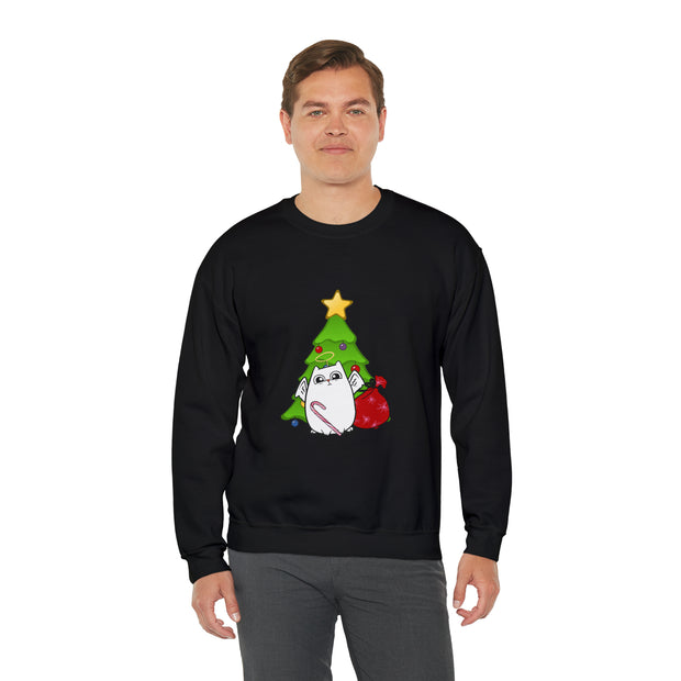 Christmas cat Unisex Heavy Blend™ Crewneck Sweatshirt