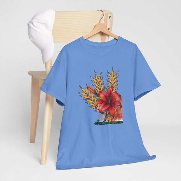 Saskatchewan Lily Unisex Heavy Cotton Tee