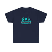 Peace Love Cure Unisex Heavy Cotton Tee