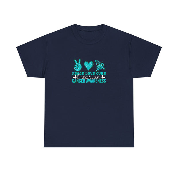 Peace Love Cure Unisex Heavy Cotton Tee