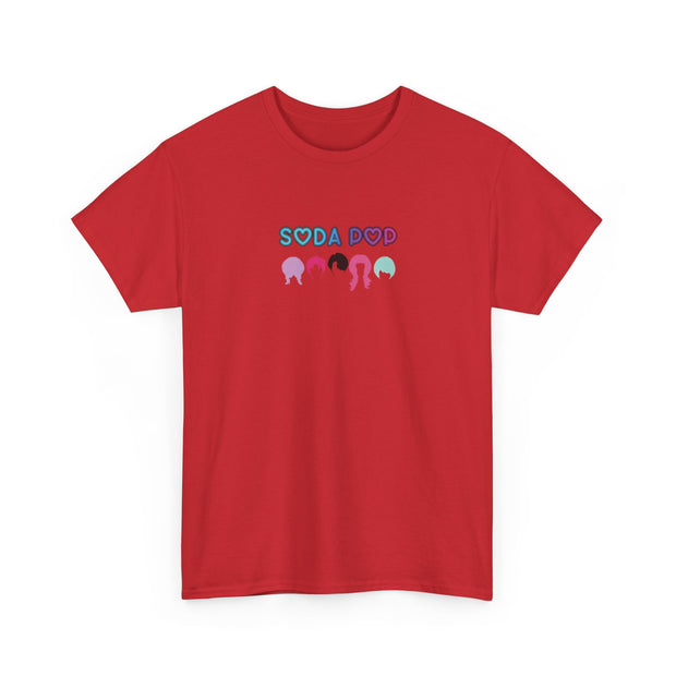 Colorful Soda Pop Unisex Heavy Cotton Tee | Fun Graphic Tee for All Occasions, Festival Apparel, Casual Wear, Gift Ideas, Summer Style