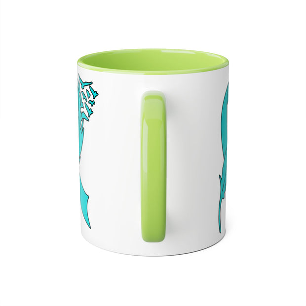 Ovarian Cancer Ribbon Accent Mugs, 11oz