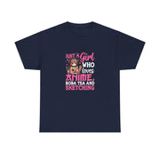 Anime, Boba, Sketching Unisex Heavy Cotton Tee