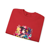 Graffiti Anime Girls Unisex Heavy Blend™ Crewneck Sweatshirt