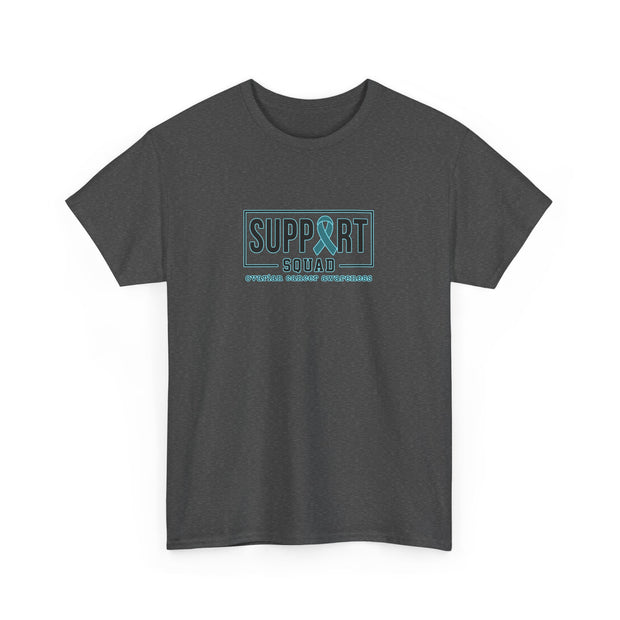 Ovarian Cancer Support Squad Unisex Heavy Cotton Tee