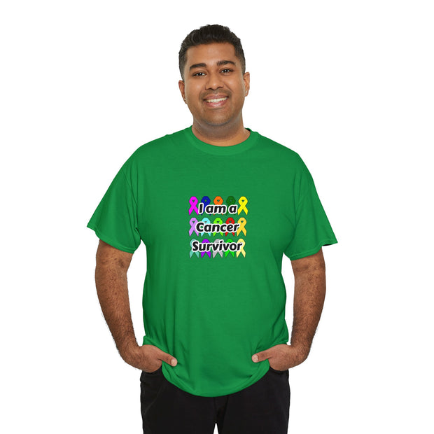 Cancer Survivor Unisex Heavy Cotton Tee