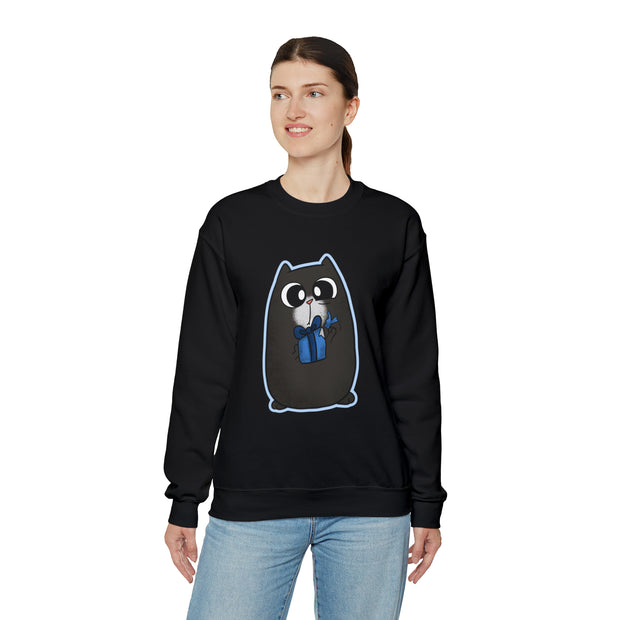 Christmas cat Unisex Heavy Blend™ Crewneck Sweatshirt