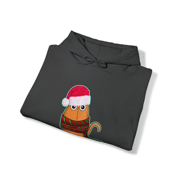 Christmas cat Unisex Heavy Blend™ Hooded Sweatshirt