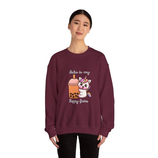 Unicorn Boba Unisex Heavy Blend™ Crewneck Sweatshirt