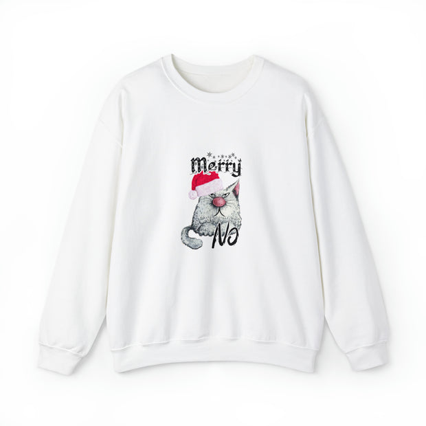 Christmas cat Unisex Heavy Blend™ Crewneck Sweatshirt