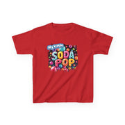 Kids Soda Pop Tee, Fun T-Shirt, Cute Apparel for Kids, Gift for Birthdays, Playdate Outfit, Colorful Kidswear