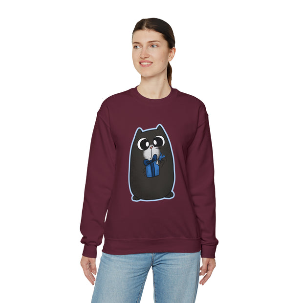 Christmas cat Unisex Heavy Blend™ Crewneck Sweatshirt