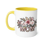 Mom Flowers Accent Mugs, 11oz
