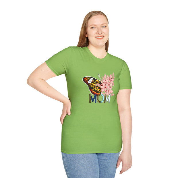 Butterfly Mom Unisex Softstyle T-Shirt
