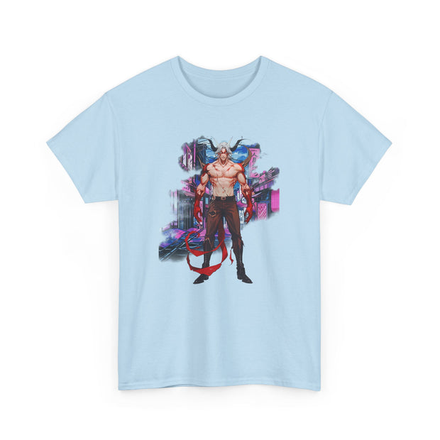 Anime Male Demon Unisex Heavy Cotton Tee