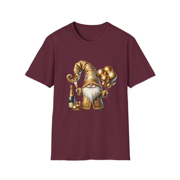 New Year Gnome Unisex Softstyle T-Shirt