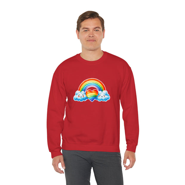 Rainbow Love Unisex Heavy Blend™ Crewneck Sweatshirt