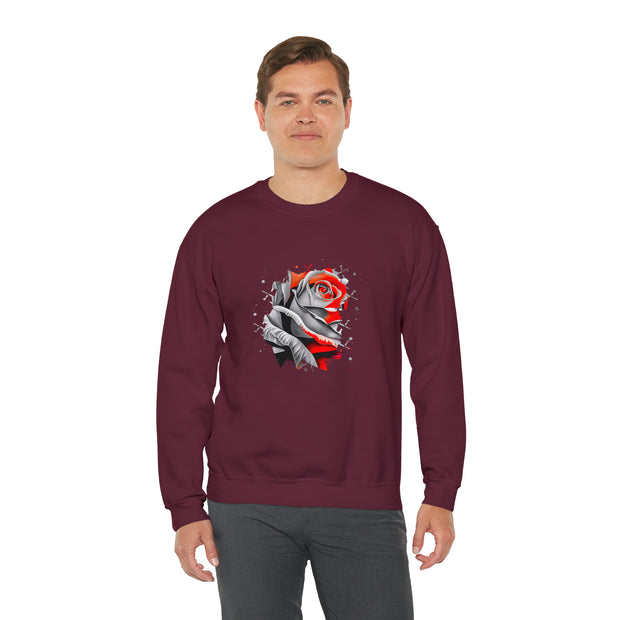 Rose Unisex Heavy Blend™ Crewneck Sweatshirt