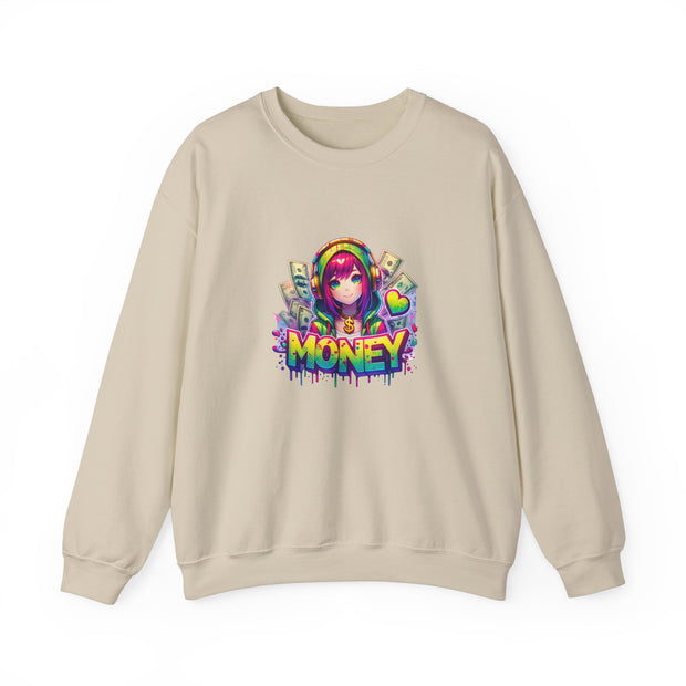 Graffiti Anime Girls Unisex Heavy Blend™ Crewneck Sweatshirt