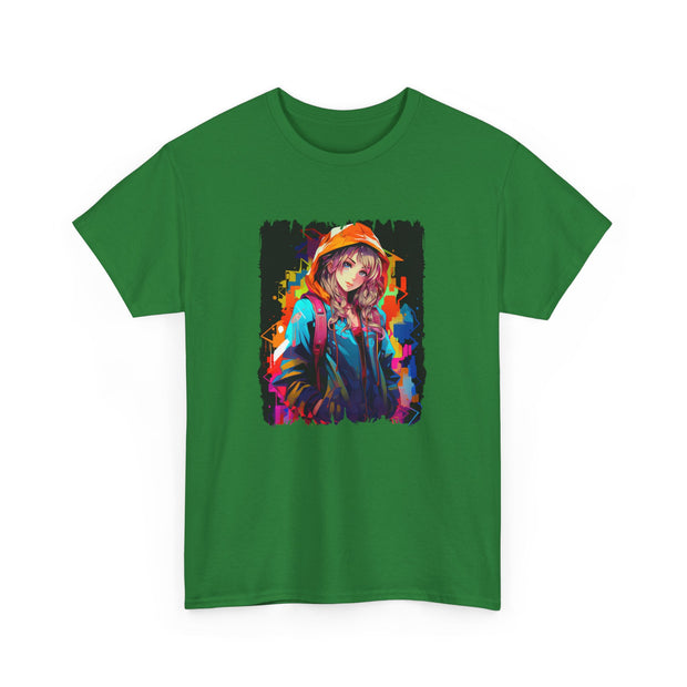 Graffiti Anime Girls Unisex Heavy Cotton Tee
