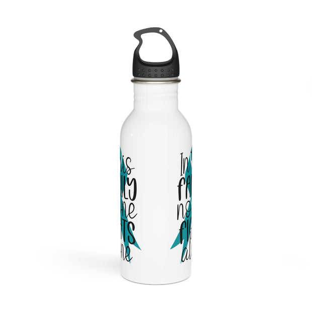 No One Fights Alone Stainless Steel Water Bottle