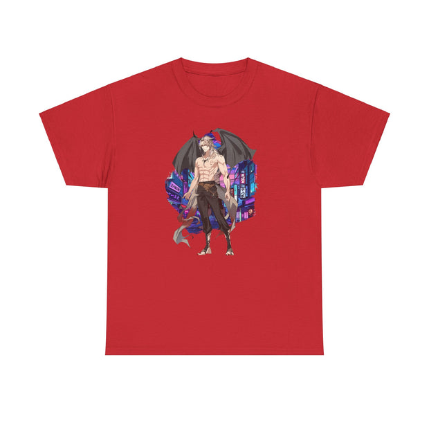 Anime Male Demon Unisex Heavy Cotton Tee