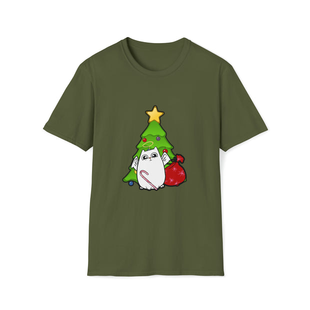 Christmas Cat Unisex Softstyle T-Shirt